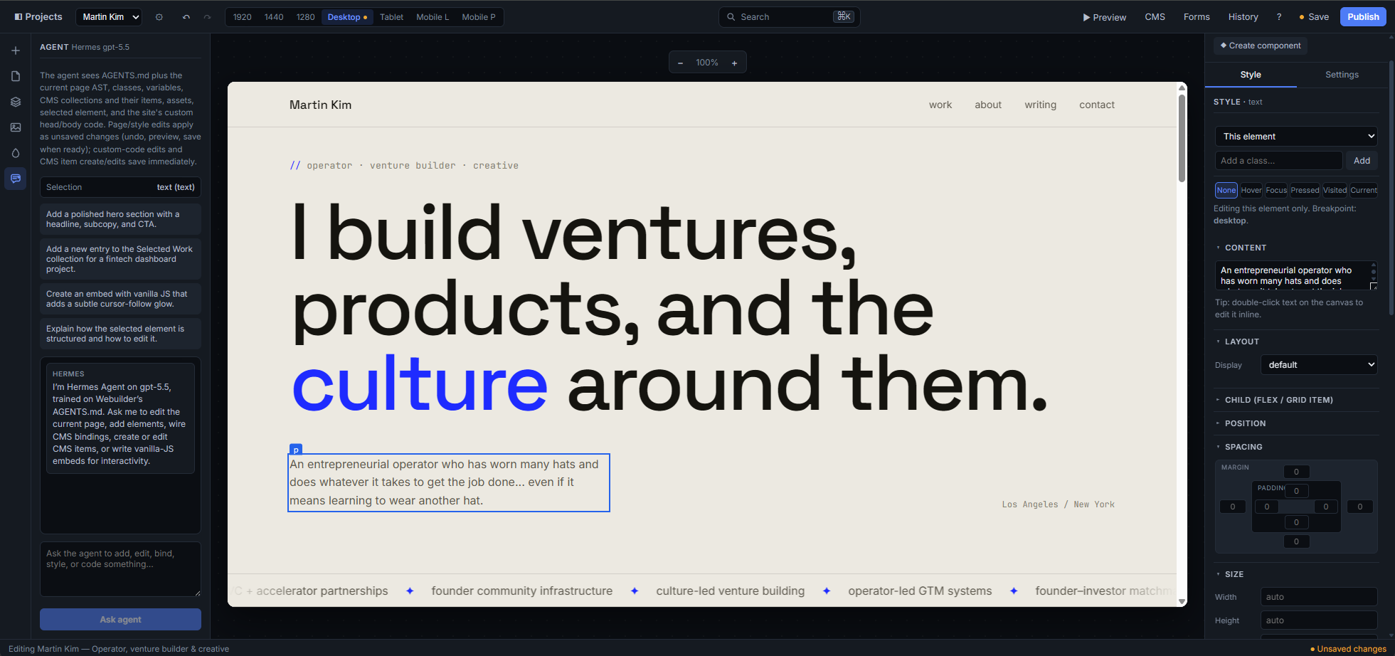 Custom CMS Website Platform